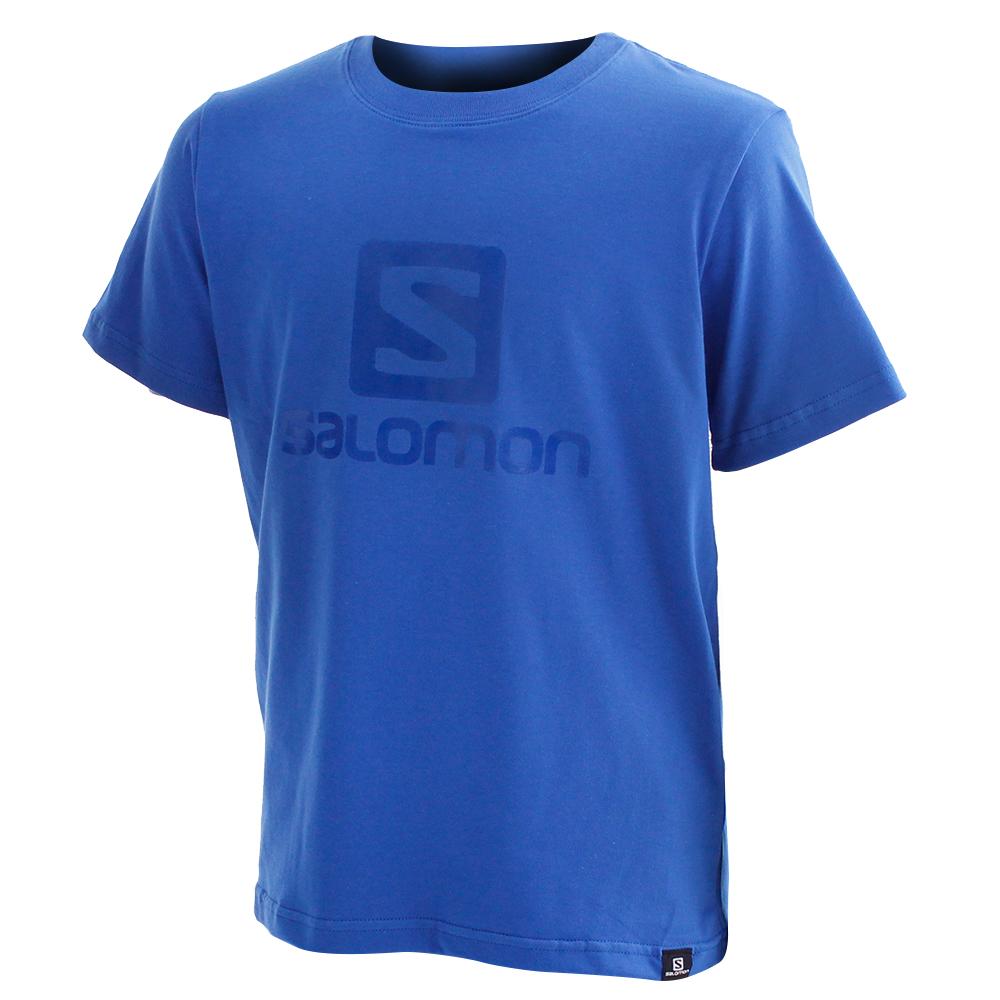 T-Shirts Salomon Enfant Bleu - Salomon ACHIEVE SS B - France (1023-IGUTF)